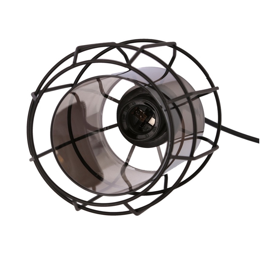 Hanglamp aan een koord JONERA 1xE27/40W/230V zwart