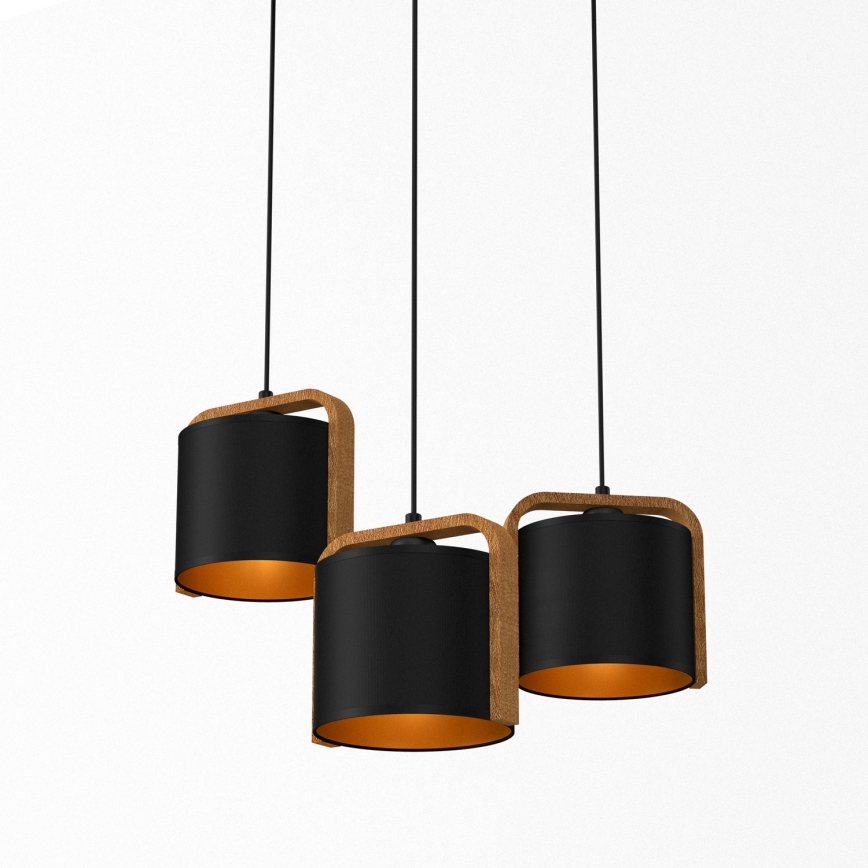 Hanglamp aan een koord JONKO 3xE27/60W/230V