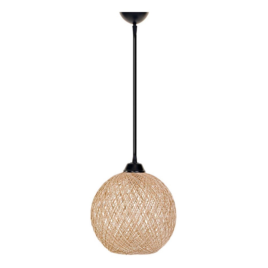 Hanglamp aan een koord JUTE 1xE27/60W/230V beige