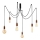 Hanglamp aan een koord KABLUNI 6xE27/100W/230V spin