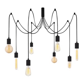 Hanglamp aan een koord KABLUNI 8xE27/100W/230V spin