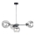 Hanglamp aan een koord KALIOPE 4xE27/60W/230V zwart/doorzichtig