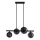 Hanglamp aan een koord KAMA 4xG9/28W/230V zwart/gerookt zwart