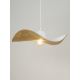 Hanglamp aan een koord KAPELLO 1xE27/60W/230V diameter 55 cm wit/gouden