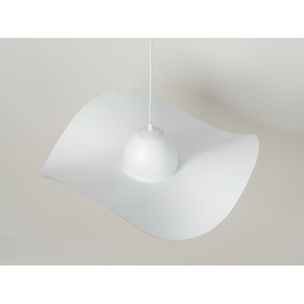 Hanglamp aan een koord KAPELLO 1xE27/60W/230V diameter 55 cm wit/gouden