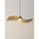 Hanglamp aan een koord KAPELLO 1xE27/60W/230V diameter 76 cm zwart/gouden