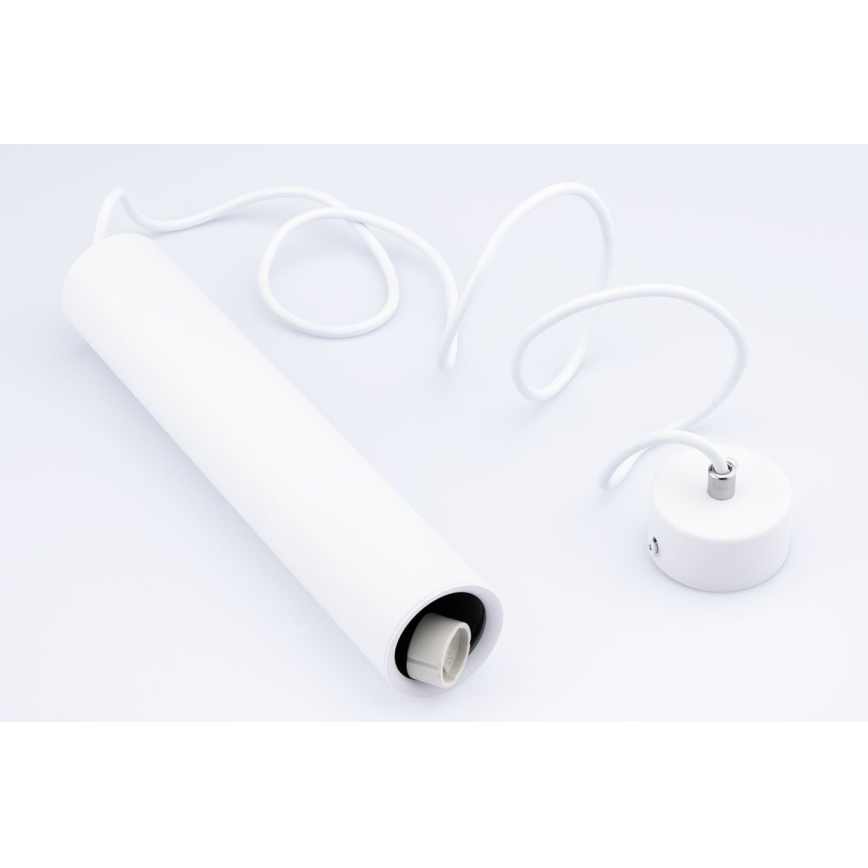 Hanglamp aan een koord KARADON 1xGU10/30W/230V 17 cm wit