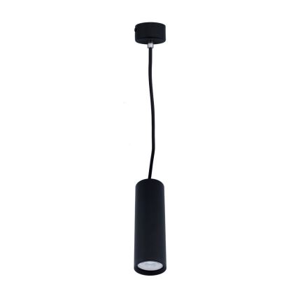 Hanglamp aan een koord KARADON 1xGU10/30W/230V 17 cm zwart