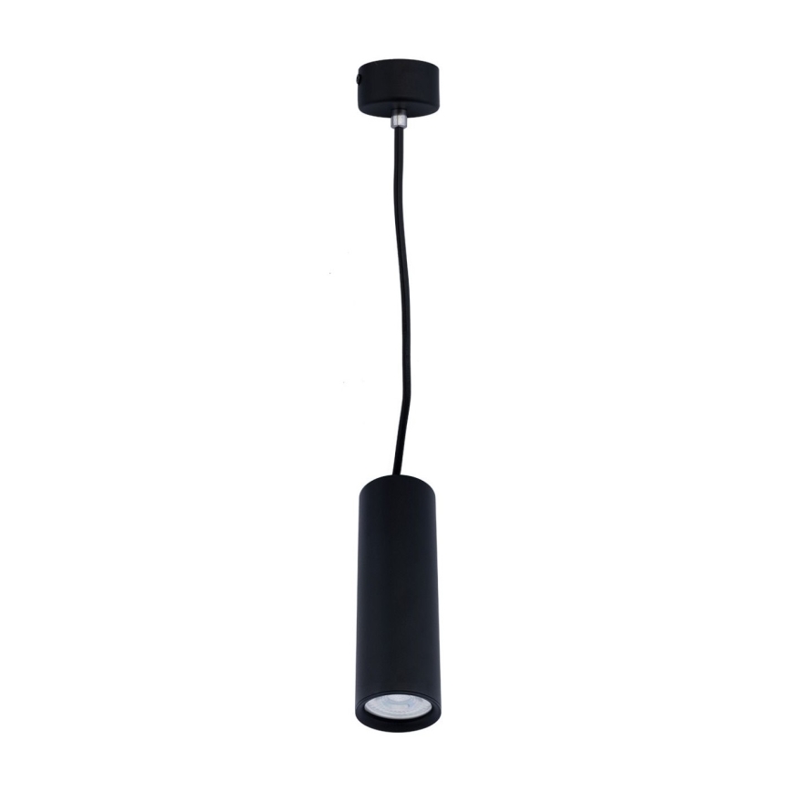 Hanglamp aan een koord KARADON 1xGU10/30W/230V 17 cm zwart