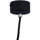 Hanglamp aan een koord KARADON 1xGU10/30W/230V 17 cm zwart