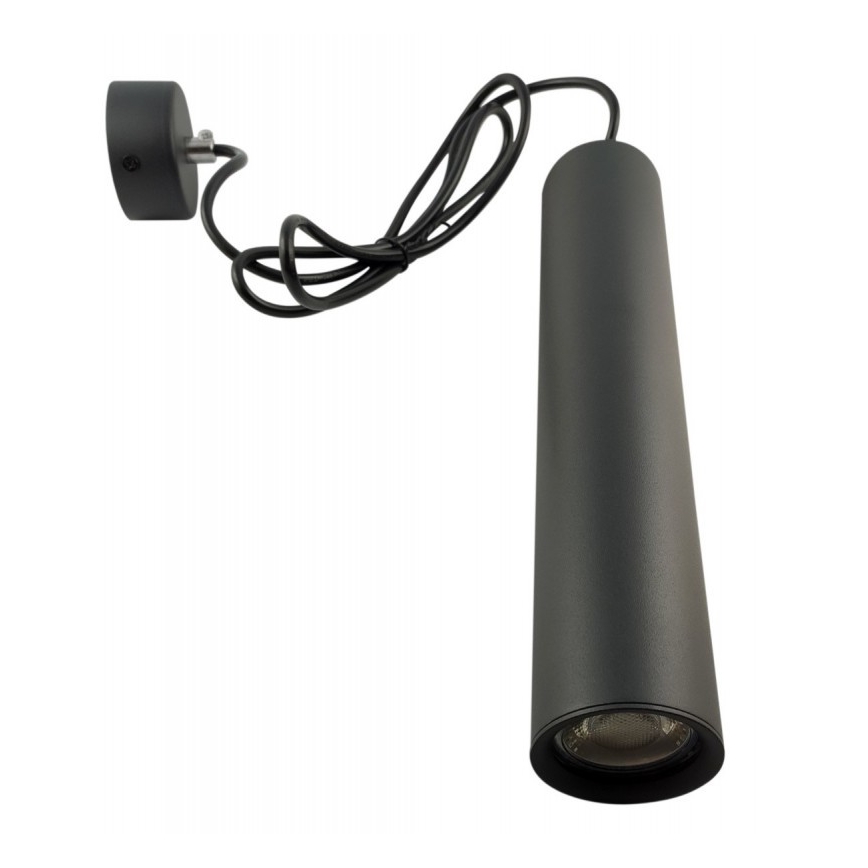 Hanglamp aan een koord KARADON 1xGU10/30W/230V 29 cm zwart