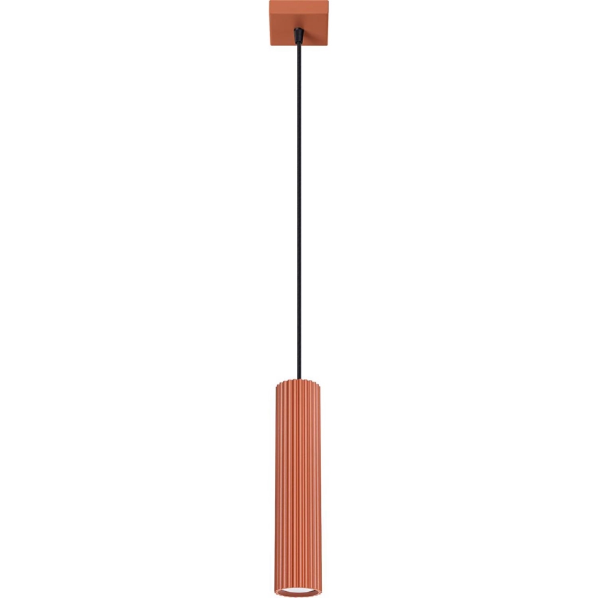 Hanglamp aan een koord KARBON 1xGU10/10W/230V rood