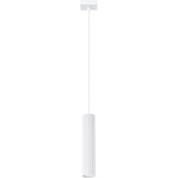Hanglamp aan een koord KARBON 1xGU10/10W/230V wit