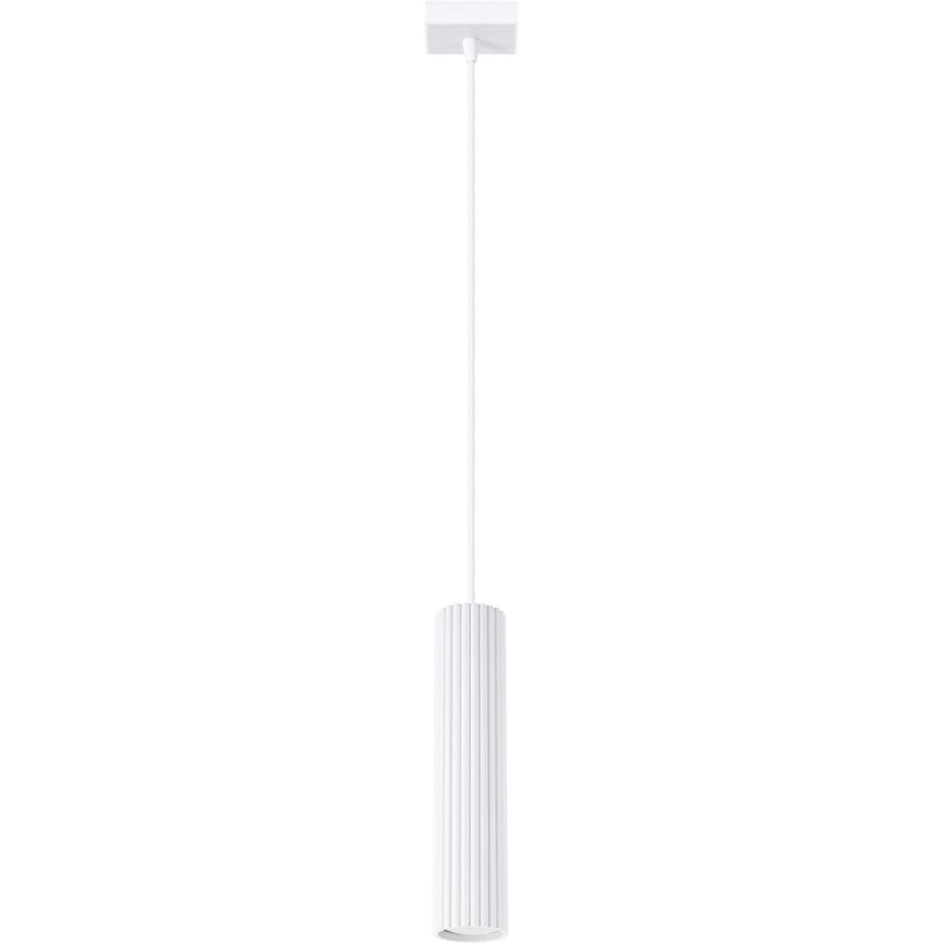 Hanglamp aan een koord KARBON 1xGU10/10W/230V wit