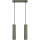 Hanglamp aan een koord KARBON 2xGU10/10W/230V groen