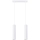 Hanglamp aan een koord KARBON 2xGU10/10W/230V wit