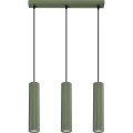 Hanglamp aan een koord KARBON 3xGU10/10W/230V groen
