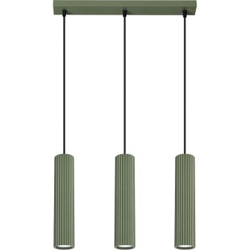 Hanglamp aan een koord KARBON 3xGU10/10W/230V groen