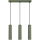 Hanglamp aan een koord KARBON 3xGU10/10W/230V groen