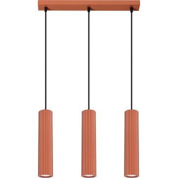 Hanglamp aan een koord KARBON 3xGU10/10W/230V rood