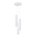 Hanglamp aan een koord KARBON 3xGU10/10W/230V wit