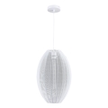 Hanglamp aan een koord KAREI 1xE27/20W/230V diameter 30 cm wit