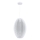 Hanglamp aan een koord KAREI 1xE27/20W/230V diameter 30 cm wit