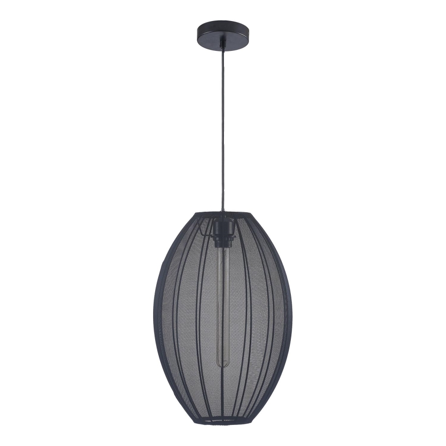 Hanglamp aan een koord KAREI 1xE27/20W/230V diameter 30 cm zwart