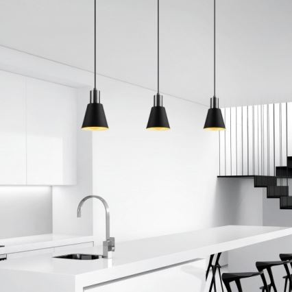 Hanglamp aan een koord KEM 1xE27/40W/230V zwart