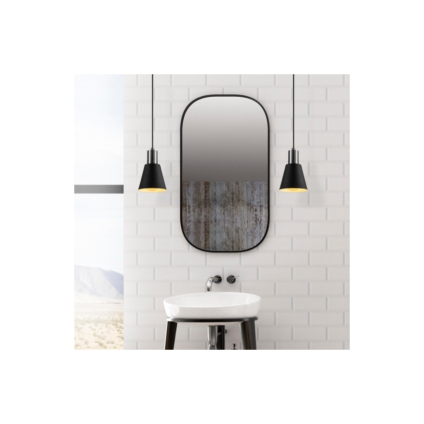 Hanglamp aan een koord KEM 1xE27/40W/230V zwart