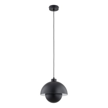 Hanglamp aan een koord KUGER 1xE27/15W/230V zwart
