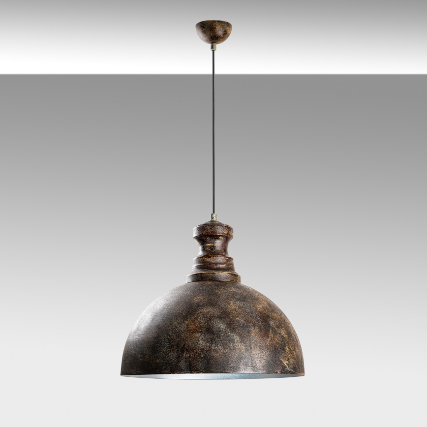 Hanglamp aan een koord KURE 1xE27/40W/230V diameter 40 cm grijs