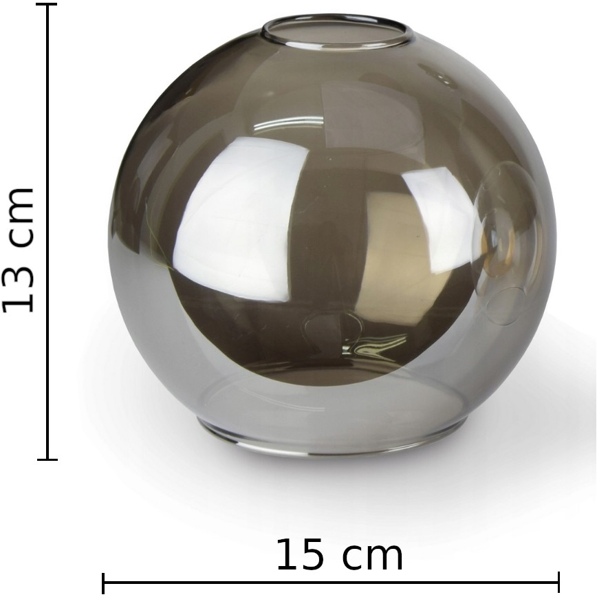 Hanglamp aan een koord LACRIMA SMOKY 2xE27/60W/230V