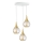 Hanglamp aan een koord LACRIMA WHITE 3xE27/60W/230V diameter 30 cm