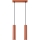 Hanglamp aan een koord LAGOS 2xGU10/10W/230V rood