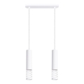 Hanglamp aan een koord LAMI 2xGU10/10W/230V wit
