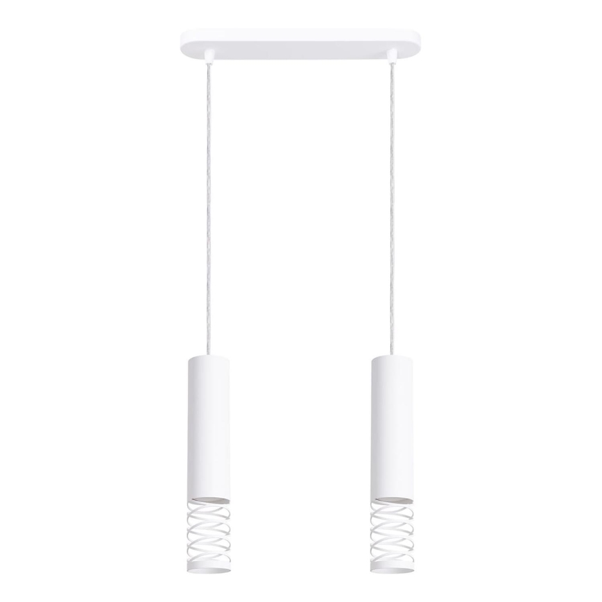 Hanglamp aan een koord LAMI 2xGU10/10W/230V wit