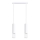 Hanglamp aan een koord LAMI 2xGU10/10W/230V wit