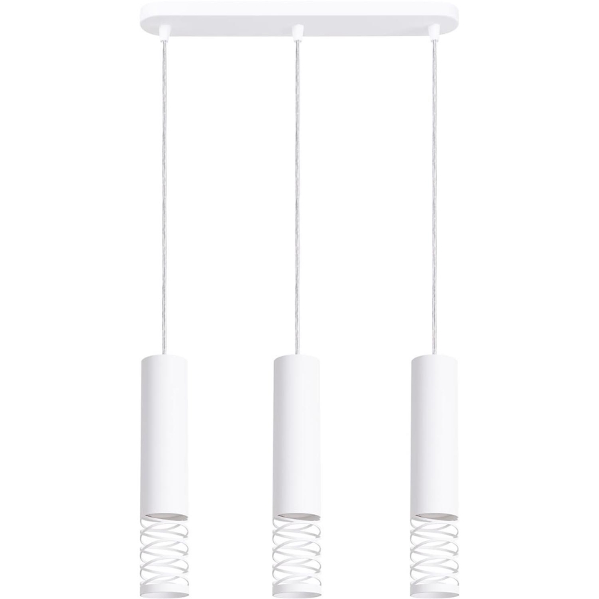 Hanglamp aan een koord LAMI 3xGU10/10W/230V wit