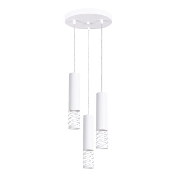Hanglamp aan een koord LAMI 3xGU10/10W/230V wit