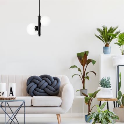 Hanglamp aan een koord LARRY 2xG9/15W/230V
