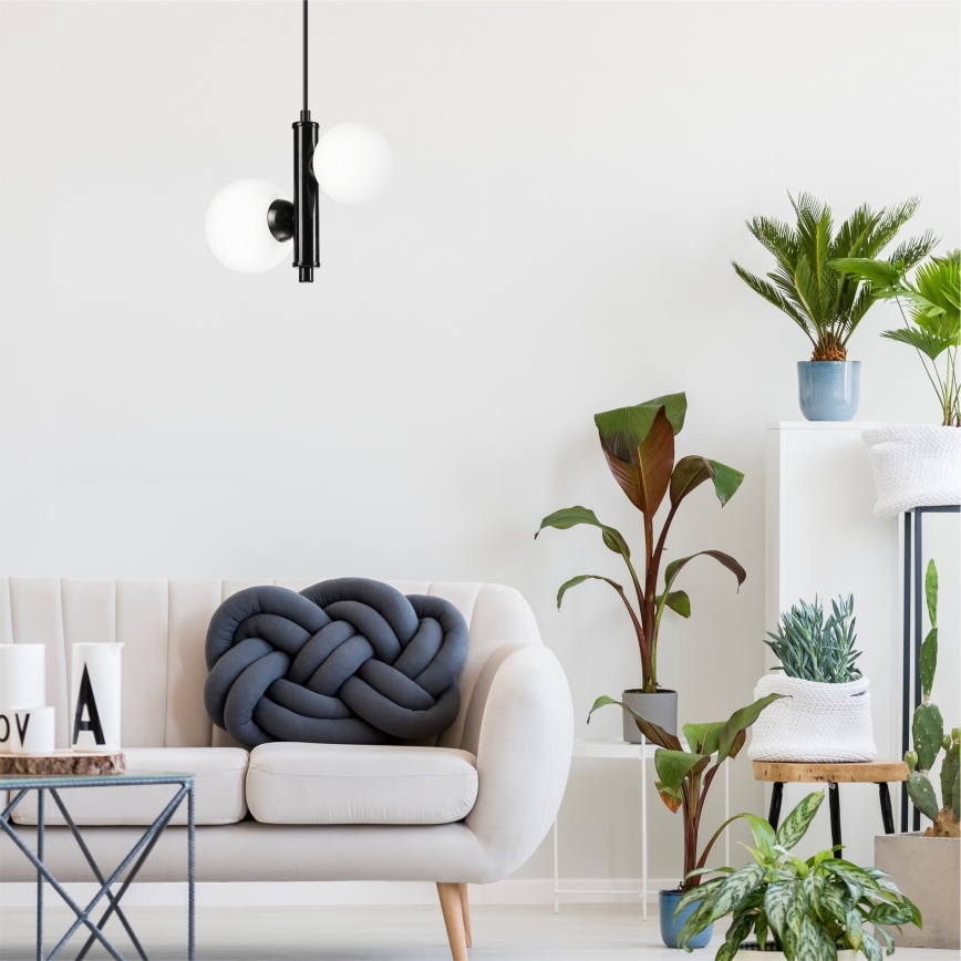 Hanglamp aan een koord LARRY 2xG9/15W/230V