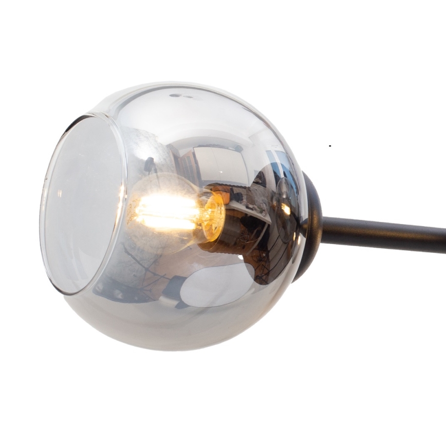 Hanglamp aan een koord LATIL 4xE27/60W/230V zwart