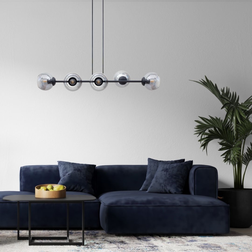Hanglamp aan een koord LATIL 6xE27/60W/230V