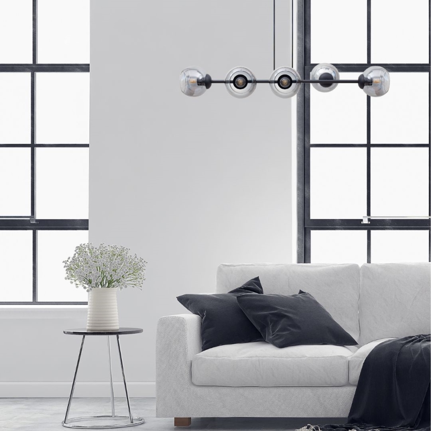 Hanglamp aan een koord LATIL 6xE27/60W/230V