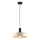 Hanglamp aan een koord LATTE 1xE27/60W/230V beige/zwart