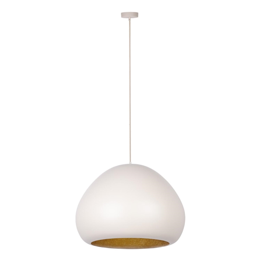 Hanglamp aan een koord LAVA 1xE27/15W/230V crème/goud