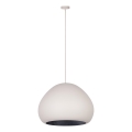 Hanglamp aan een koord LAVA 1xE27/15W/230V crème/zwart