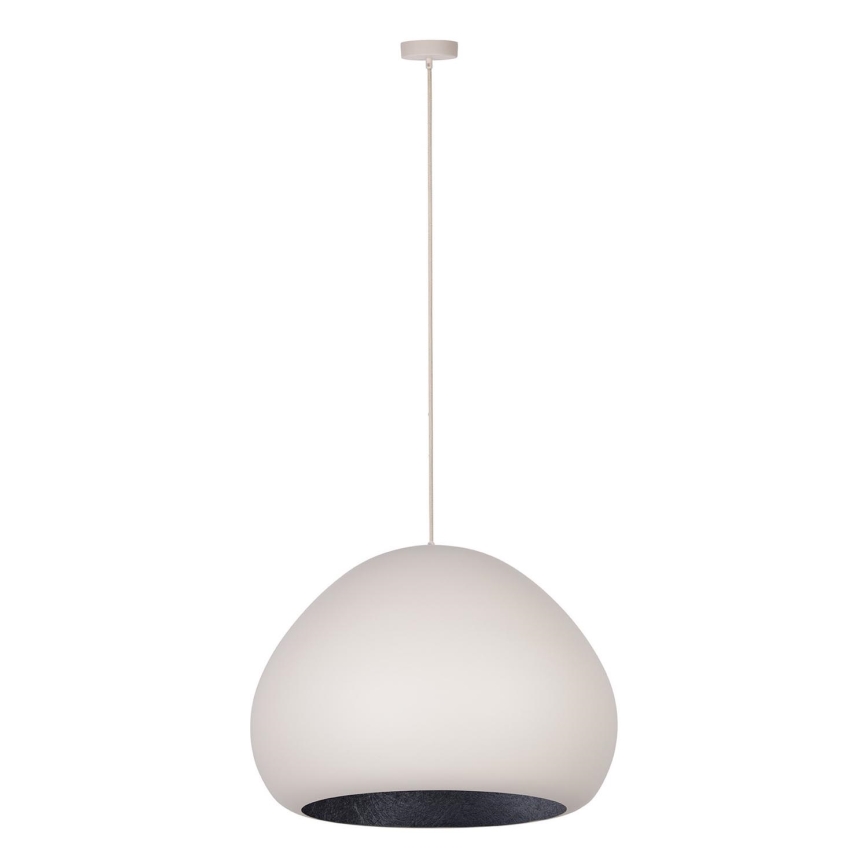 Hanglamp aan een koord LAVA 1xE27/15W/230V crème/zwart