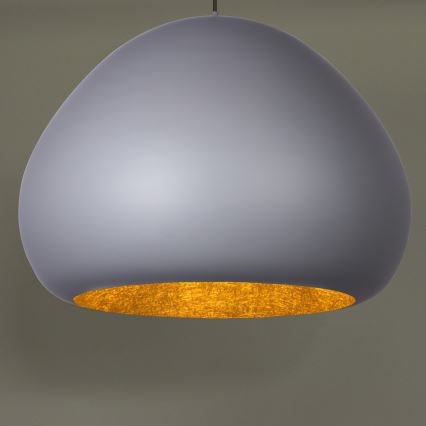 Hanglamp aan een koord LAVA 1xE27/15W/230V grijs/goud